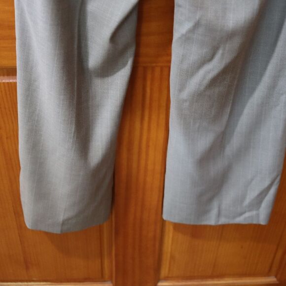 Talbots Gray Pine Stripe Women's Trousers 12 Petite - Picture 8 of 12